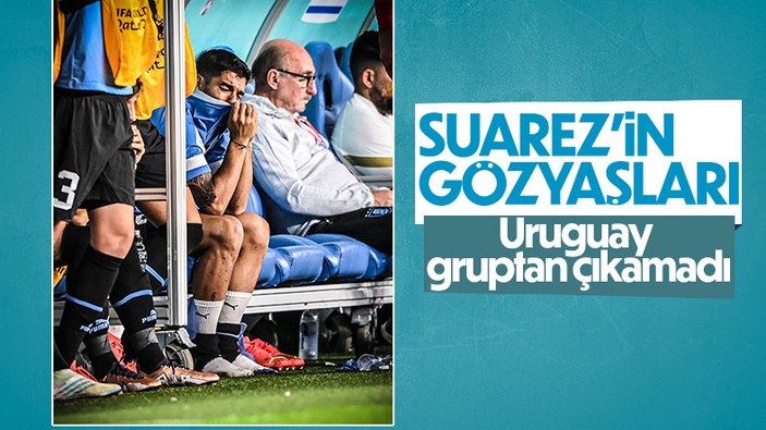 Uruguay'ın elenmesiyle Luis Suarez gözyaşlarını tutamadı