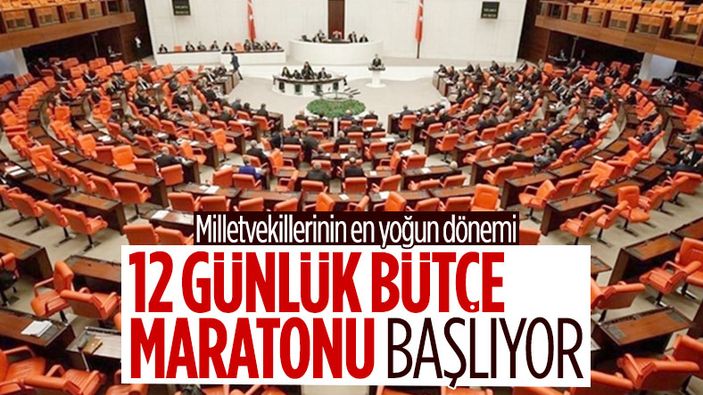 TBMM Genel Kurulu'nun bütçe maratonu başladı