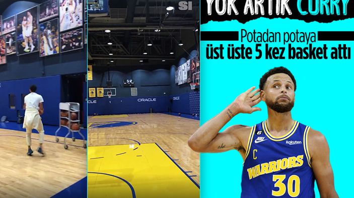 Stephen Curry'nin üst üste attığı üçlükler hayran bıraktı