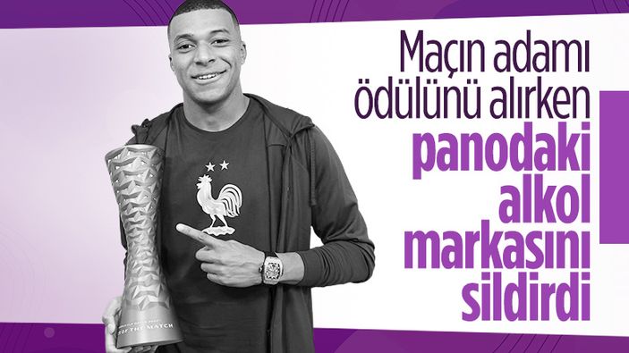 Mbappe, alkollü içecek firmasını boykot etti