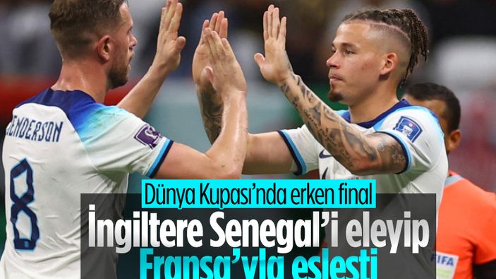 İngiltere, Senegal'i yenerek çeyrek finale yükseldi