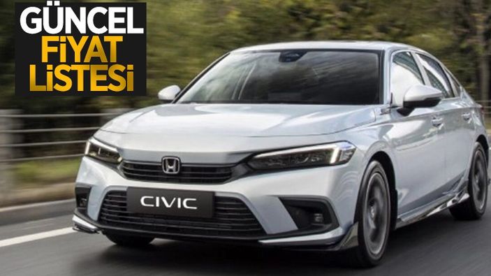 Honda Civic aralık ayı fiyat listesi ve son aylardaki fiyat değişimi