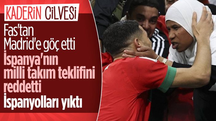 İspanya'yı reddeden Hakimi, penaltısıyla Fas'a turu getirdi