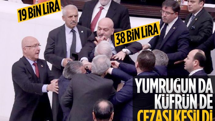 TBMM'deki yumruklu kavgaya karışan vekillere para cezası