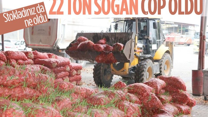 Şanlıurfa’da 22 ton çürümüş soğan ele geçirildi