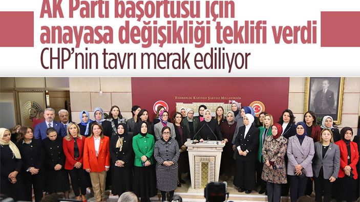 Başörtüsü Anayasa teklifi TBMM'de
