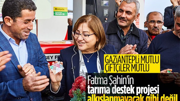 Fatma Şahin'den Gaziantepli çiftçilere mazot desteği
