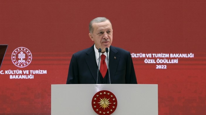 Cumhurbaşkanı Erdoğan Kültür ve Turizm Bakanlığı ödül törenine katıldı