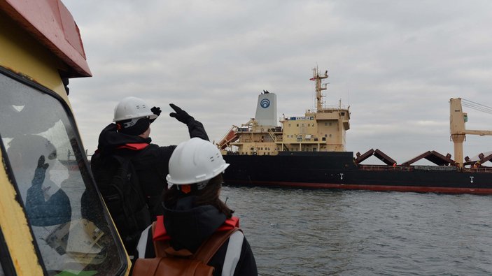 Afganistan'a tahıl taşıyan geminin denetimi İstanbul'da yapıldı