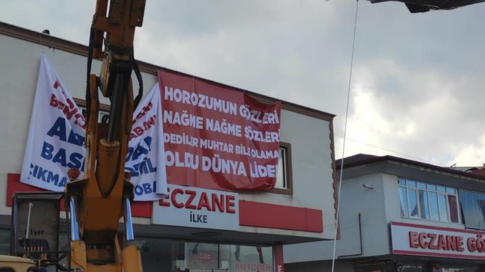 Denizli'den Cumhurbaşkanı Erdoğan'a esprili pankart
