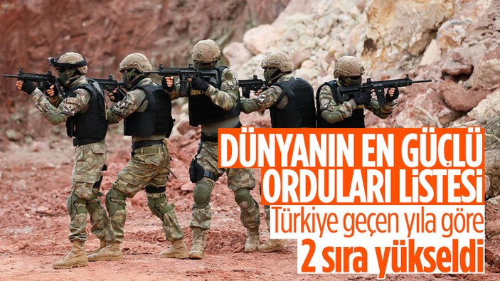 2023 yılının en güçlü orduları sıralamasında Türkiye 11. sırada yer aldı