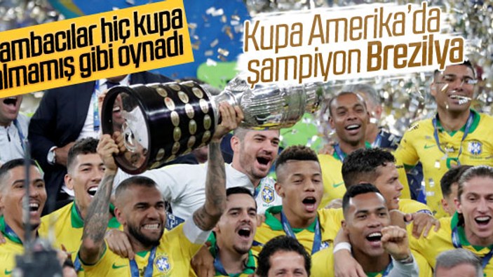 Brezilya Kupa Amerika'da şampiyon