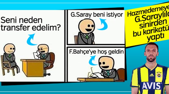 Galatasaraylılar Muriç için karikatür yaptı