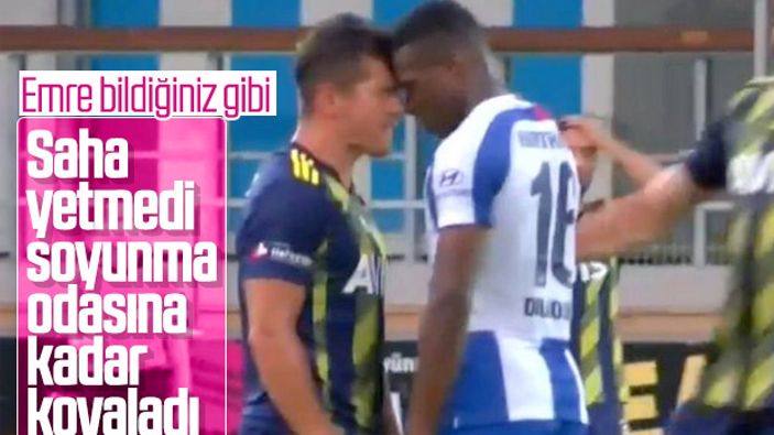 Emre Belözoğlu maç sonu sinirlerine hakim olamadı