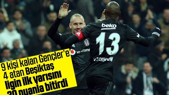 Beşiktaş, Gençlerbirliği'ne 4 attı