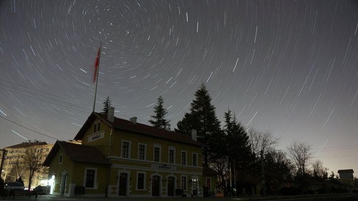 Konya'da tarihi mekanlar, yıldızlarla fotoğraflandı
