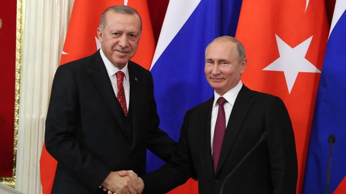 Cumhurbaşkanı Erdoğan, Vladimir Putin ile görüştü