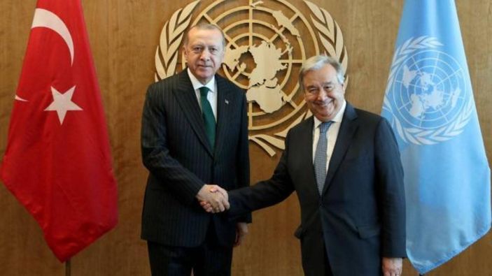 Cumhurbaşkanı Erdoğan, BM Genel Sekreteri ile görüştü