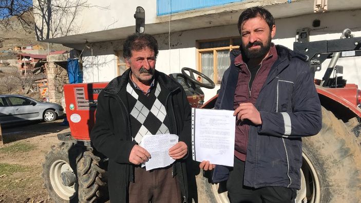 Gümüşhane'de garajdan çıkartmadığı traftörüne ceza yedi