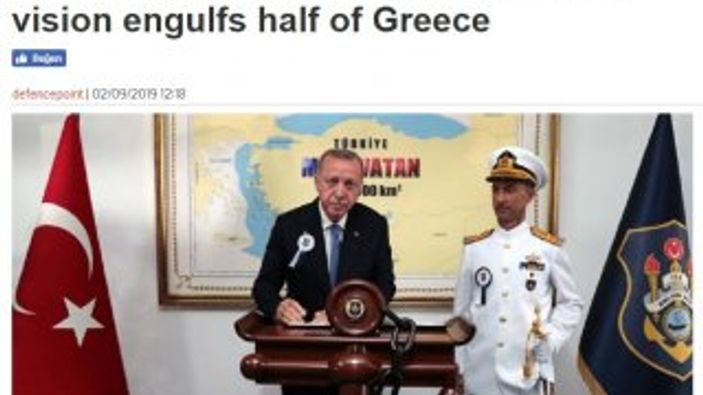 Mavi Vatan haritası Yunan medyasını rahatsız etti