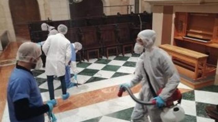 Beytüllahim'de Doğuş Kilisesi korona nedeniyle kapatıldı