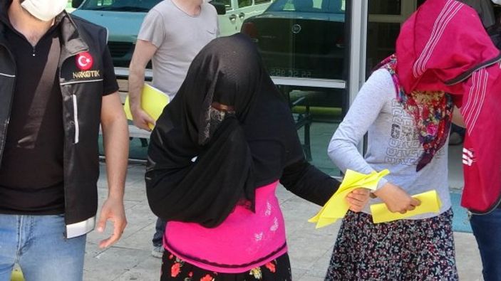 Samsun'da amca kızları uyuşturucu ticaretinden yakalandı
