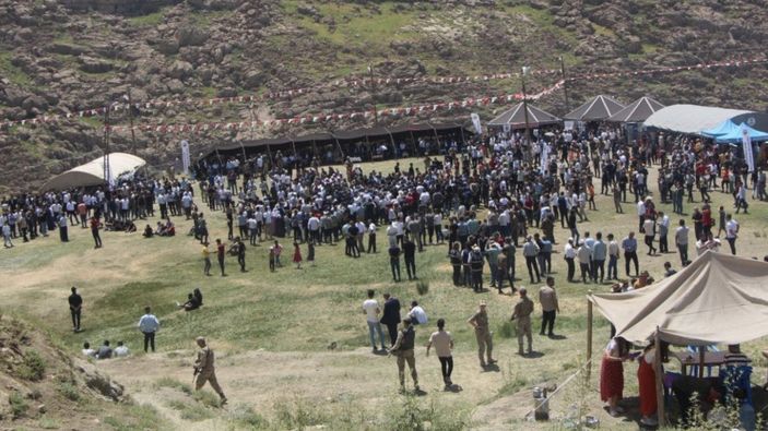 Terörden arındırılan yaylada kuzu kırkma festivali