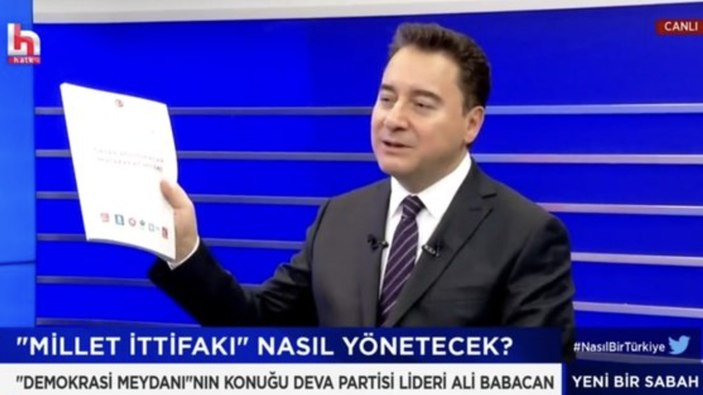 DEVA Partisi Genel Başkanı Ali Babacan itiraf etti: Avrupa bize aferin diyecek