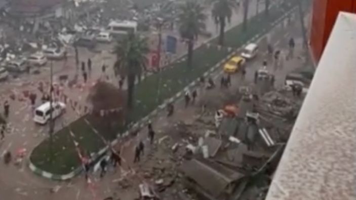 Kahramanmaraş'a deprem sonrası havadan bakış