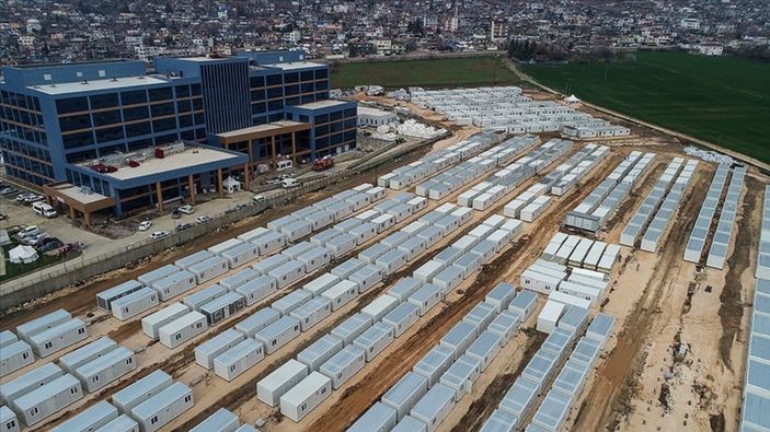 Depremin merkezi Pazarcık'ta 107 konteynerde yaşam başladı
