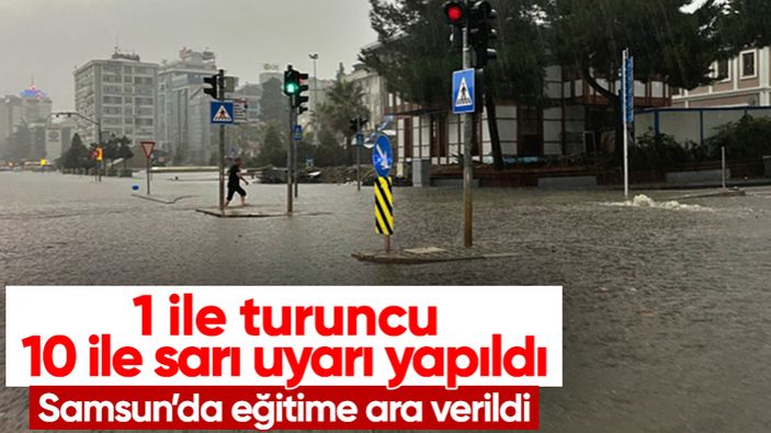 Meteoroloji'den 1 il i�in turuncu, 10 il i�in sar� kodlu uyar�
