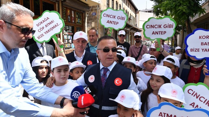 'Cıncık Gibi Gaziantep' projesinde çöp toplandı