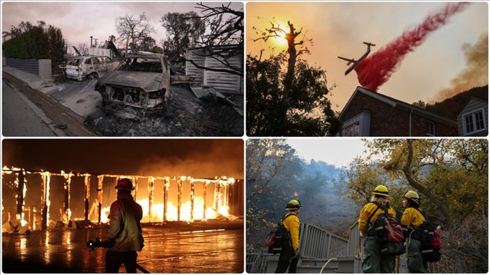 California Valisi'nden Los Angeles için yaklaşık 40 milyar dolar yardım talebi