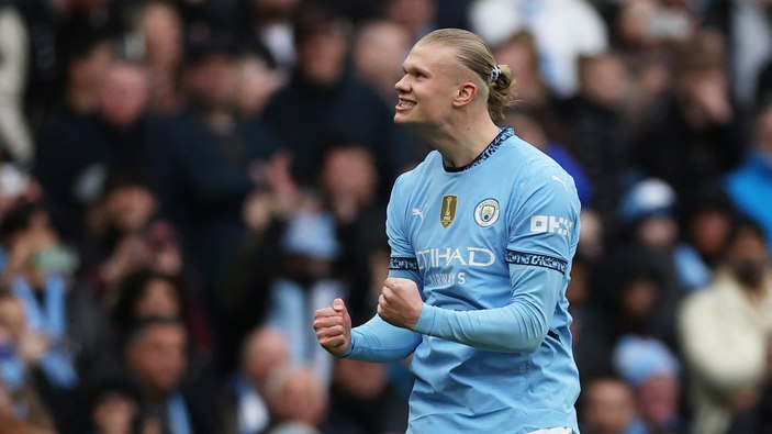 Erling Haaland, tarihe geçti! Manchester City, Brighton'la berabere kaldı
