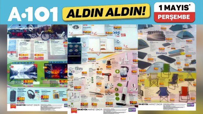 A101 raflarını doldurdu: Çadır, şişme koltuk, uyku tulumu, yastık, şişme yatak…