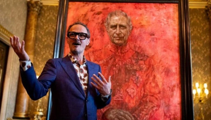 Kral Charles'ın kırmızı portresini yapan sanatçıdan açıklama