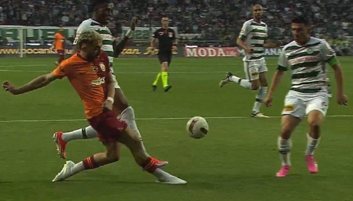 Galatasaray'ın Konyaspor maçında penaltı beklediği pozisyonlar!