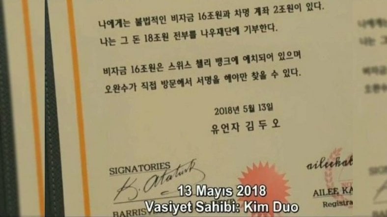 Güney Kore'nin ünlü dizisinde şaşırtan görüntü: Atatürk'ün imzasını kullandılar