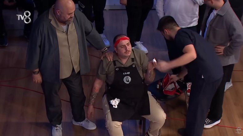 MasterChef Türkiye'de Kaan'ın başına gelen kaza izleyenleri korkuttu