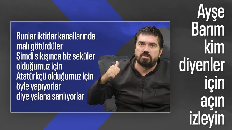 Rasim Ozan Kütahyalı'dan Ayşe Barım yorumu: Bunların Atatürkçülüğü bu kadar