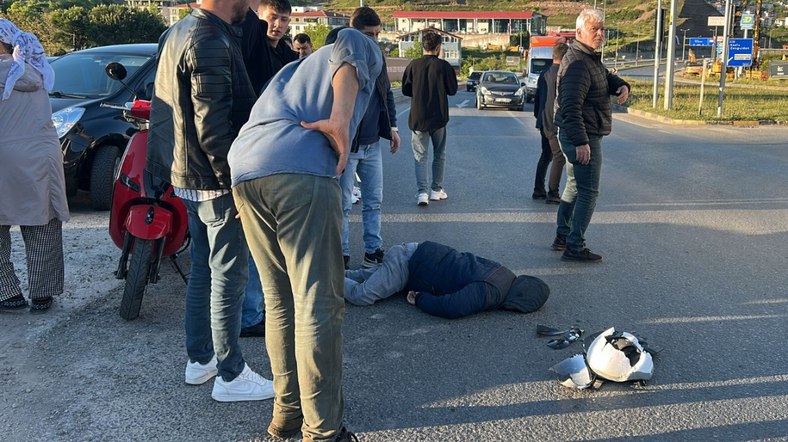 Zonguldak'ta satışa çıkardığı motosikletiyle kaza yapan sürücü öldü