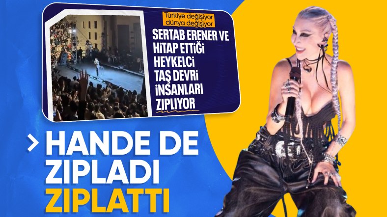 Hande Yener'den 'zıplamayan Tayyipçi' sloganına destek