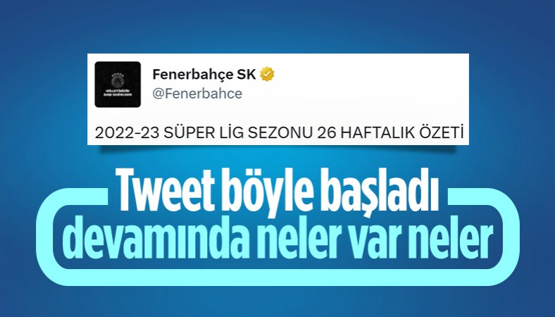 Fenerbahçe'den Galatasaray'a 19 tweet'lik gönderme! Devam edecek miyiz?
