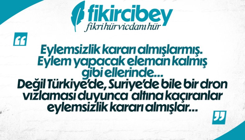 Fikirci Bey Yazdı: CHP’NİN HDP TAKİYESİ