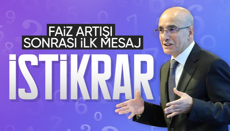 Mehmet Şimşek'ten Merkez Bankası'nın faiz adımına yorum