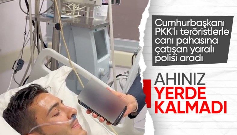 Cumhurbaşkanı Erdoğan, Ankara'daki bombalı saldırıda yaralanan polisle telefonda görüştü