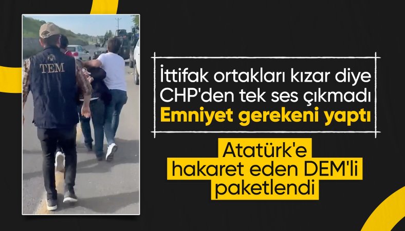 Atatürk ve Erdoğan’a hakaret eden kişi gözaltında