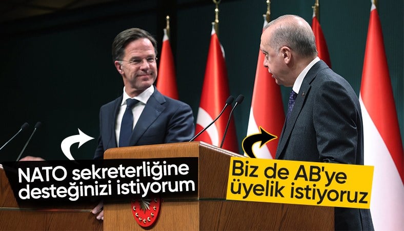 Cumhurbaşkanı Erdoğan, Rutte'yi kabul etti