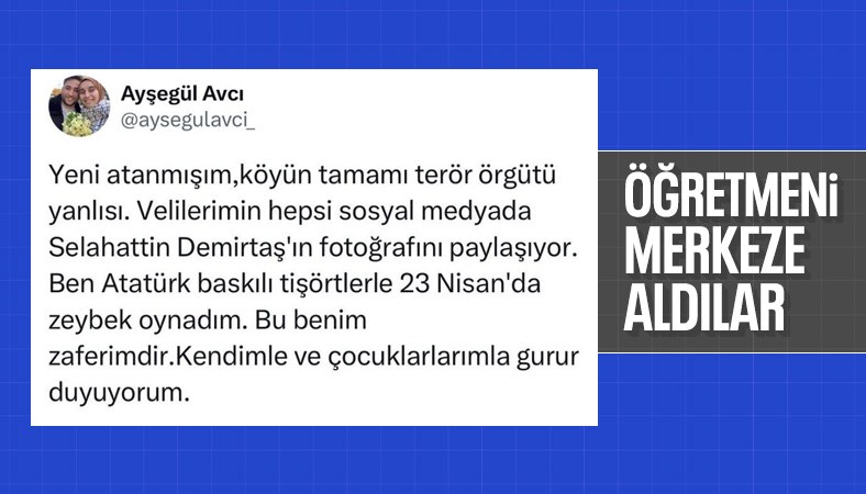 Bitlis'te paylaşımı nedeniyle hedef olan öğretmen merkeze alındı