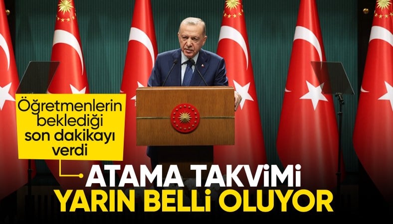 Cumhurbaşkanı Erdoğan'dan öğretmen atamalarına ilişkin açıklama